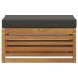 Preview: Outdoor Hocker Bank Massivholz Akazie Natur