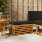 Preview: ARDEBO.de - Outdoor Hocker Bank Massivholz Akazie Natur