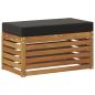 Preview: Outdoor Hocker Bank Massivholz Akazie Natur
