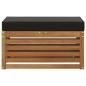 Preview: Outdoor Hocker Bank Massivholz Akazie Natur