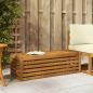 Preview: ARDEBO.de - Outdoor Hocker Bank Massivholz Akazie Natur 115 x 43 x 37 cm