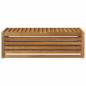 Preview: Outdoor Hocker Bank Massivholz Akazie Natur 115 x 43 x 37 cm