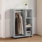 Preview: ARDEBO.de - Kleiderschrank Grau Sonoma 80x40x110 cm Holzwerkstoff