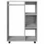 Preview: Kleiderschrank Grau Sonoma 80x40x110 cm Holzwerkstoff