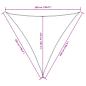 Preview: Sonnensegel Oxford-Gewebe Dreieckig 5x5x5 m Rot