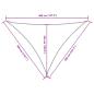 Preview: Sonnensegel Oxford-Gewebe Dreieckig 3x4x4 m Orange