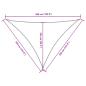 Preview: Sonnensegel Oxford-Gewebe Dreieckig 3,5x3,5x4,9 m Orange