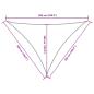 Preview: Sonnensegel Oxford-Gewebe Dreieckig 5x5x6 m Orange