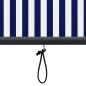 Preview: Außenrollo 100 x 250 cm Blau und Weiß