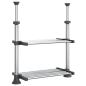 Preview: Küchenregal 50x25x(50-70) cm Aluminium