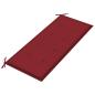 Preview: Stapelbare Gartenbank mit Auflage 128,5 cm Massivholz Teak