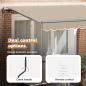 Preview: Einziehbare Markise Beige 250 x 200 cm Stoff