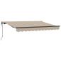 Preview: Einziehbare Markise Beige 250 x 200 cm Stoff