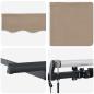 Preview: Einziehbare Markise Beige 250 x 200 cm Stoff