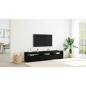 Preview: TV-Schränk 2 pcs Schwarz Eichen-Optik 195 x 35 x 40 cm