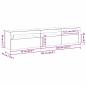 Preview: TV-Schränk 2 pcs Schwarz Eichen-Optik 195 x 35 x 40 cm