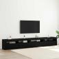 Preview: ARDEBO.de - TV-Schrankset 3 pcs Schwarz Eichen-Optik 270 x 35 x 40 cm