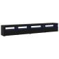 Preview: TV-Schrankset 3 pcs Schwarz Eichen-Optik 270 x 35 x 40 cm