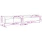 Preview: TV-Schrankset 3 pcs Schwarz Eichen-Optik 270 x 35 x 40 cm