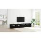 Preview: TV-Schrankset 3 pcs Schwarz Eichen-Optik 270 x 35 x 40 cm