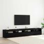 Preview: ARDEBO.de - TV-Schrankset 3 pcs Schwarz Eichen-Optik 240 x 35 x 40 cm