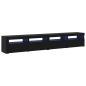 Preview: TV-Schrankset 3 pcs Schwarz Eichen-Optik 240 x 35 x 40 cm