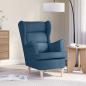 Preview: ARDEBO.de - Sessel Blau 74x84x100 cm Stoff
