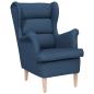 Preview: Sessel Blau 74x84x100 cm Stoff