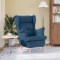 Preview: Sessel Blau 74x84x100 cm Stoff