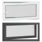 Preview: Kellerfenster Innenseite Farbe Weiß RISOR 120 x 60 cm