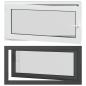 Preview: Kellerfenster Innenseite Farbe Weiß RISOR 120 x 60 cm