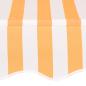 Preview: Einziehbare Markise Handbetrieben 150 cm Orange/Weiß Gestreift