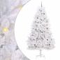 Preview: Künstlicher Weihnachtsbaum Weiß 128 x 128 x 270 cm
