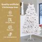 Preview: Künstlicher Weihnachtsbaum Weiß 128 x 128 x 270 cm