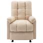 Preview: Massagesessel Creme Stoff
