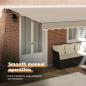 Preview: Markisenrahmen Beige 500 x 300 cm Polyester mit PU-Beschichtung