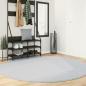 Preview: ARDEBO.de - Teppich HUARTE Kurzflor Weich und Waschbar Grau Ø 200 cm