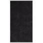 Preview: Teppich HUARTE Kurzflor Weich und Waschbar Schwarz 60x110 cm