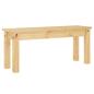 Preview: Essbank PANAMA 105x30x45 cm Massivholz Kiefer