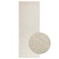 Preview: Teppich ZIZUR Creme 80x200 cm Jute-Optik Indoor und Outdoor