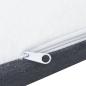Preview: Boxspringbett Dunkelgrau Stoff 200x200 cm