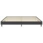 Preview: Boxspringbett Dunkelgrau Stoff 200x200 cm