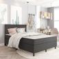 Preview: Boxspringbett Dunkelgrau Stoff 180x200 cm