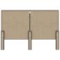 Preview: Boxspringbett Dunkelgrau Stoff 180x200 cm