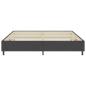 Preview: Boxspringbett Dunkelgrau Stoff 200x200 cm