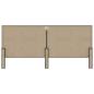 Preview: Boxspringbett Dunkelgrau Stoff 200x200 cm