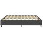 Preview: Boxspringbett Dunkelgrau Stoff 200x200 cm