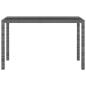 Preview: 3-tlg. Garten-Essgruppe mit Kissen Poly Rattan Grau