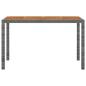 Preview: 3-tlg. Garten-Essgruppe mit Kissen Poly Rattan Grau