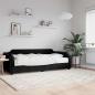 Preview: ARDEBO.de - Tagesbett mit Matratze Schwarz 80x200 cm Stoff